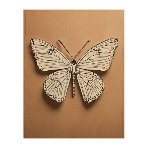 butterfly canvas wood wall art