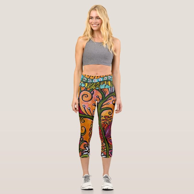 Butterfly Capri leggings by Laurie (Front)