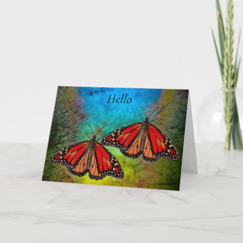 Butterfly Card for Senior in Nursing Home