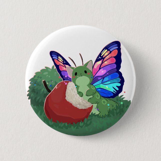 Butterfly cat button (Front)