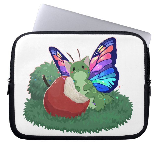 butterfly cat laptop sleeve (Front)