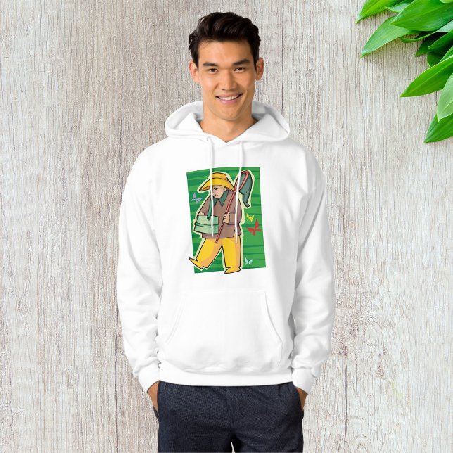 Butterfly Catcher Retro Nature Explorer Hoodie (Creator Uploaded)