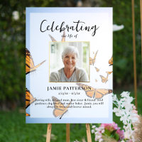 Butterfly, Celebration of Life Photo, Funeral
