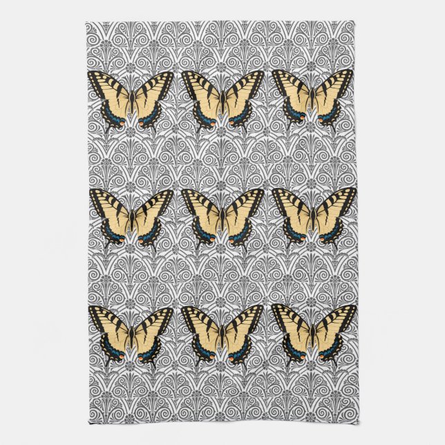Butterfly Center of Attention Kitchen Towel (Vertical)