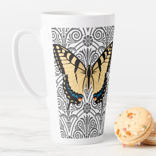 Butterfly Center of Attention Latte Mug (In Situ)