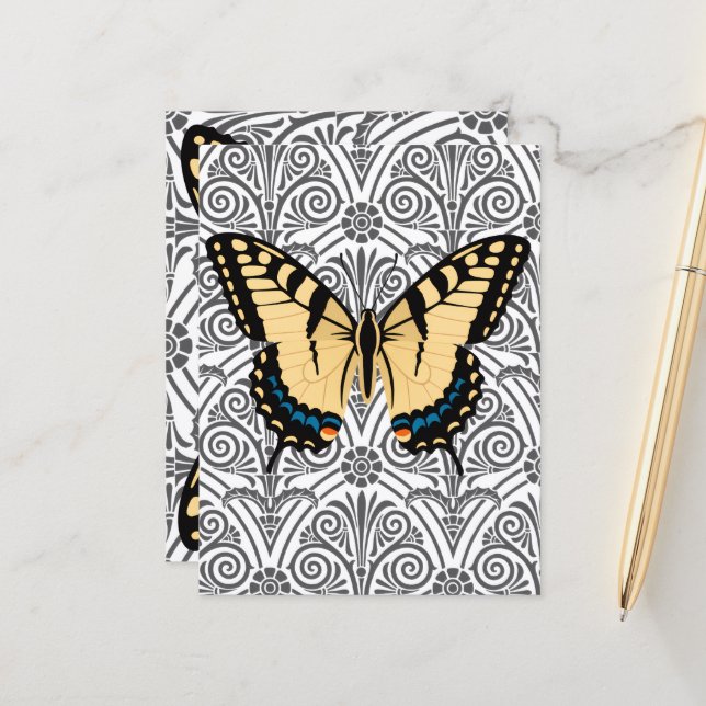 Butterfly Center of Attention Postcard (Front/Back In Situ)