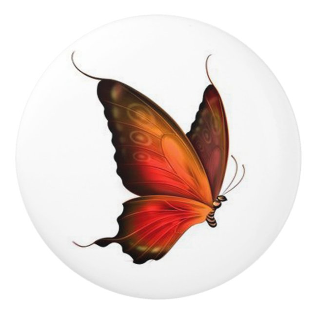 Butterfly/Ceramic Knob (Front)