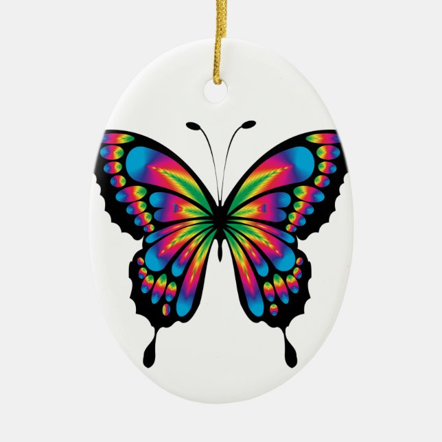 Butterfly Ceramic Ornament (Front)