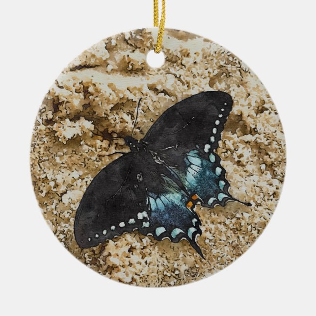 Butterfly Ceramic Ornament (Front)