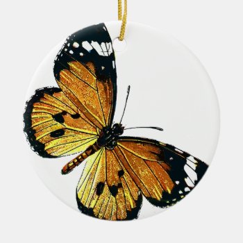 Butterfly Ceramic Ornament by jabcreations at Zazzle