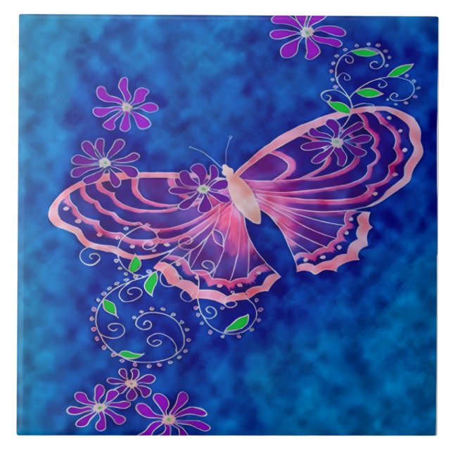 Butterfly Ceramic Tile (Front)