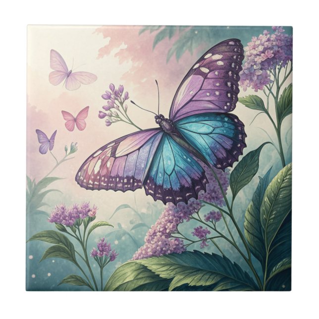 Butterfly Ceramic Tile (Front)