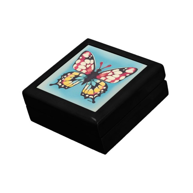 Butterfly Ceramic Tile Gift Box (Side)