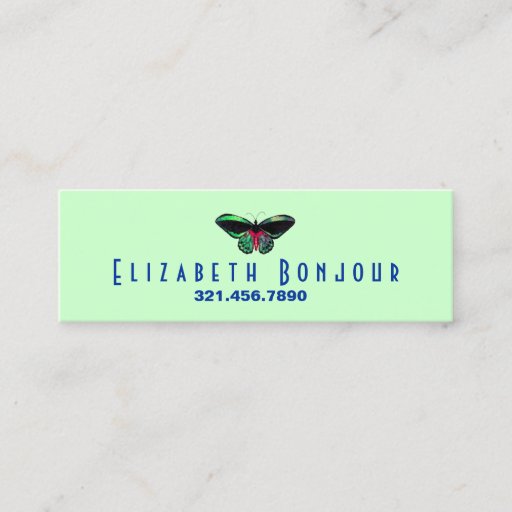 Customizable Butterfly ~ Slim Business / Calling Cards Business Card Templates