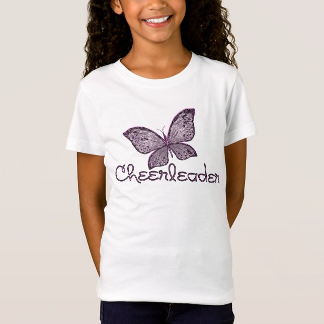 Butterfly Cheerleader T-Shirt (Front)