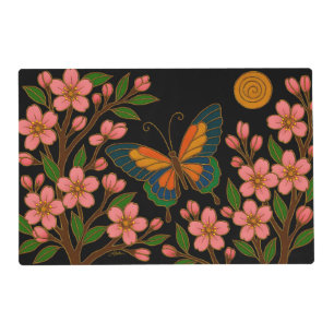 Butterfly Cherry Blossom Moon Placemat