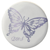 Butterfly Chic | Dusty Lavender Purple Monogram Chocolate Covered Oreo (Front)