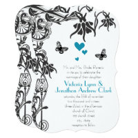 Butterfly Christian Fairy Tale Wedding Invitation