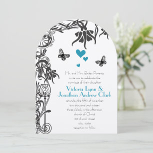Butterfly Christian Fairy Tale Wedding Invitation