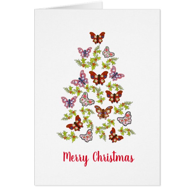 Butterfly Christmas Tree Cards (Front)