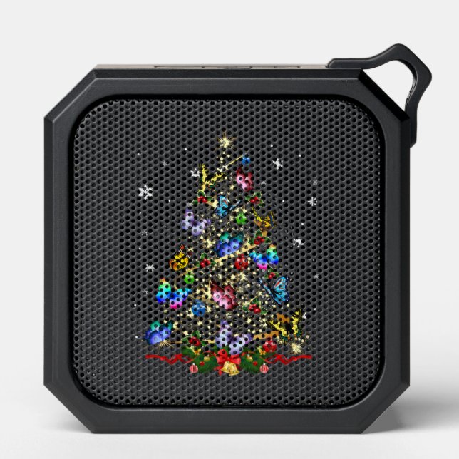 Butterfly Christmas Tree Lights Women Girls Xmas B Bluetooth Speaker (Front)