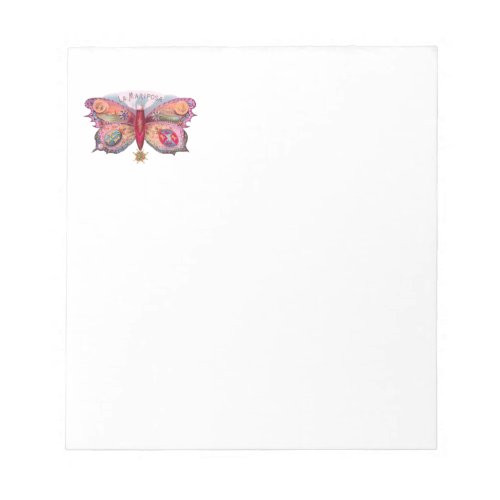 Butterfly Cigar Antique Painting Advertising Notepad