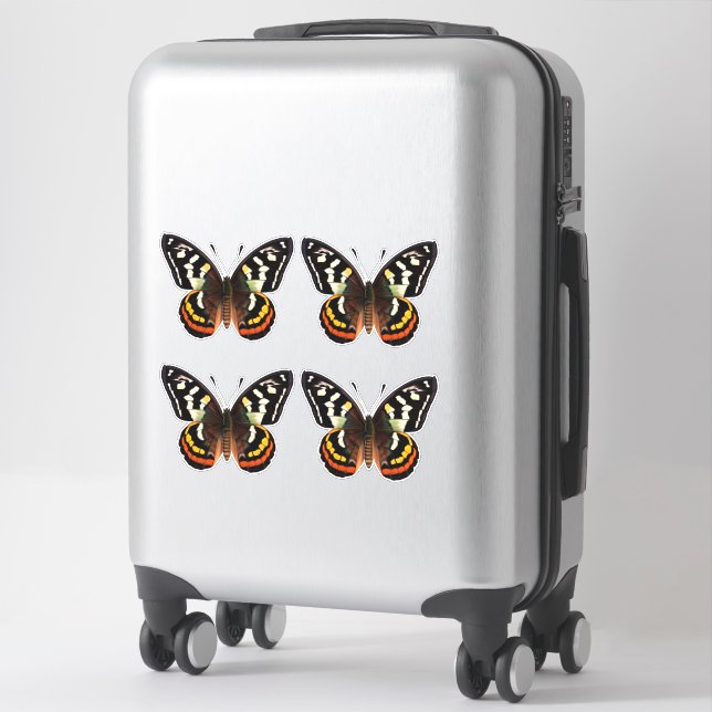 Butterfly Classic Round Sticker (Suitcase)