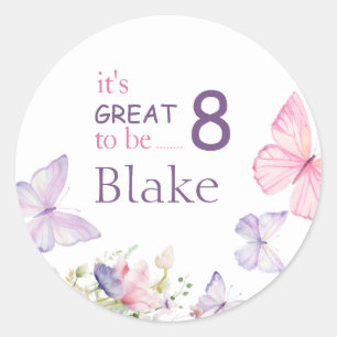 Butterfly classic round sticker