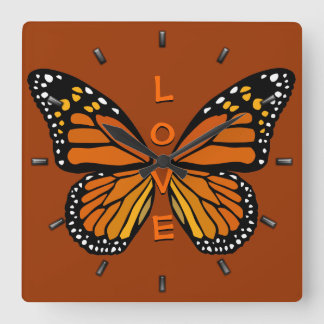 Butterfly Clock Butterfly Wall Clock Monarch Gift