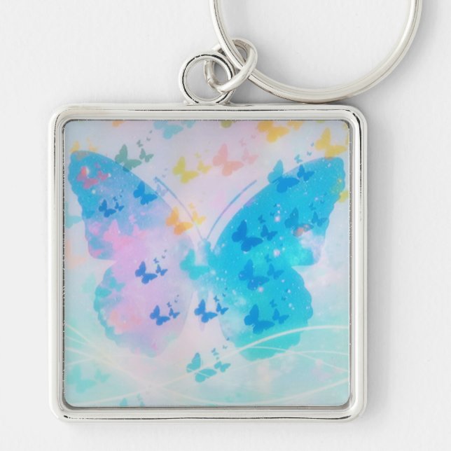 Butterfly Cloud Chain Keychain (Front)