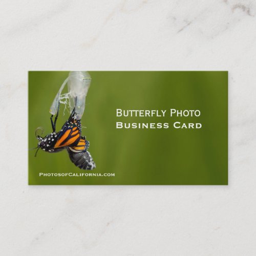 Butterfly Cocoon Photo Business Card Template