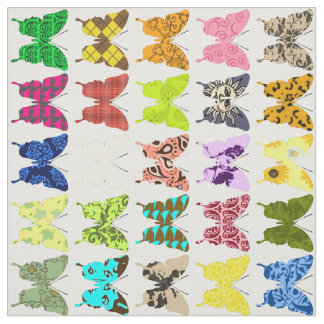 Butterfly Collage Fabric