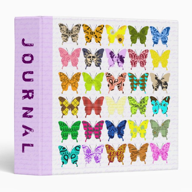 Butterfly Collage Journal Binder (Front/Spine)