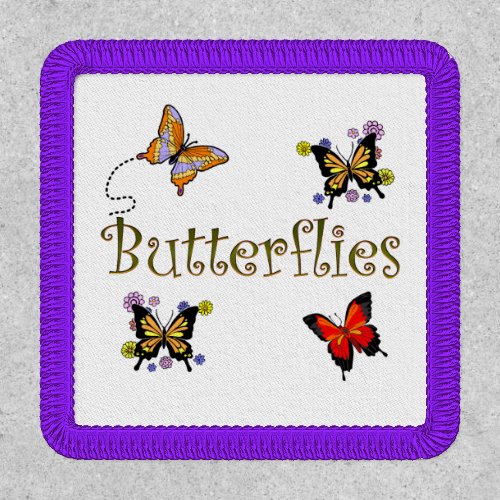 Butterfly Collage Patch