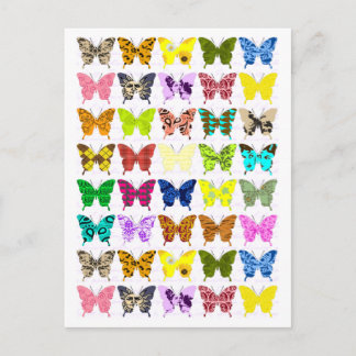 Butterfly Collage Postcard