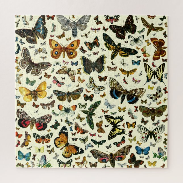 Butterfly Collage - scores of butterflies & moths Jigsaw Puzzle (Vertical)