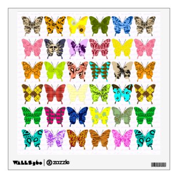 Butterfly Collage Wall Decal by Victoreeah at Zazzle