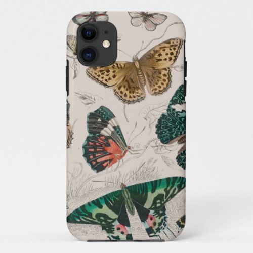 Butterfly Collection Antique Butterflies iPhone 11 Case