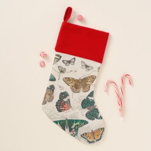 Butterfly Collection Antique Butterflies Christmas Stocking