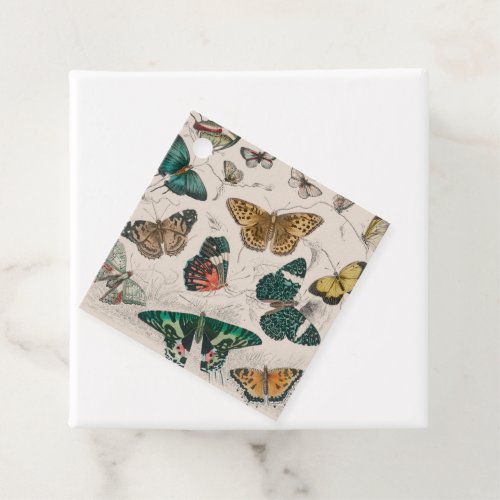 Butterfly Collection Antique Butterflies Favor Tags