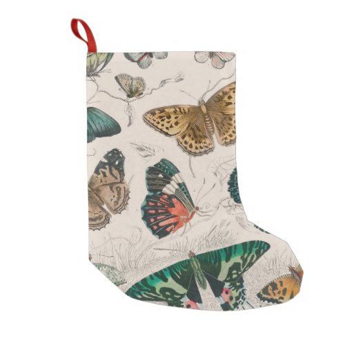 Butterfly Collection Antique Butterflies Small Christmas Stocking