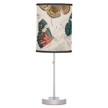 Butterfly Collection Antique Butterflies Table Lamp by antiqueart at Zazzle