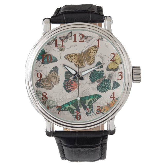 Butterfly Collection Antique Butterflies Watch (Front)
