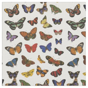 Butterfly Collection Fabric by Cardgallery at Zazzle