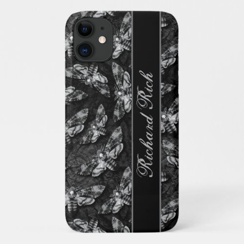 Butterfly Collector Death Head Hawkmoth Gothic iPhone 11 Case