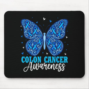 Butterfly Colon Cancer Awareness Month Survivor Mouse Pad