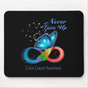 Butterfly Colon Cancer Awareness Mouse Pad