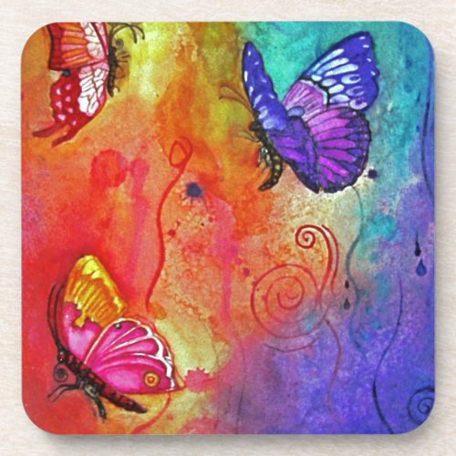 Butterfly Color Blast Coaster