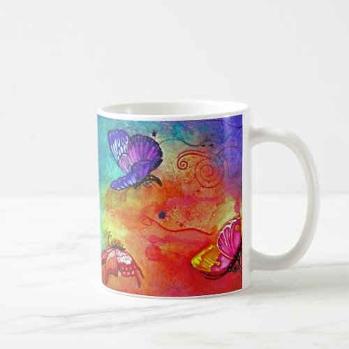 Butterfly Color Blast Coffee Mug