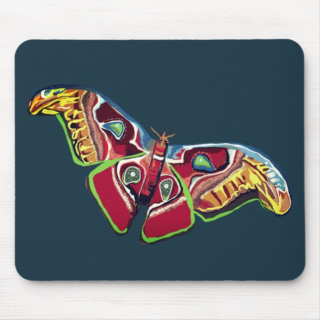 Butterfly Colorful Art Mouse Pad (Front)